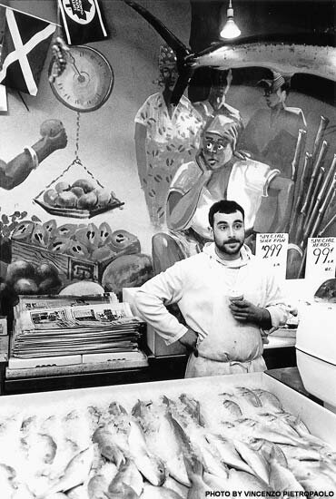 Herman Maiato of Coral Sea Fish Store, 2000. - Photo courtesy: Vincenzo Pietropaolo